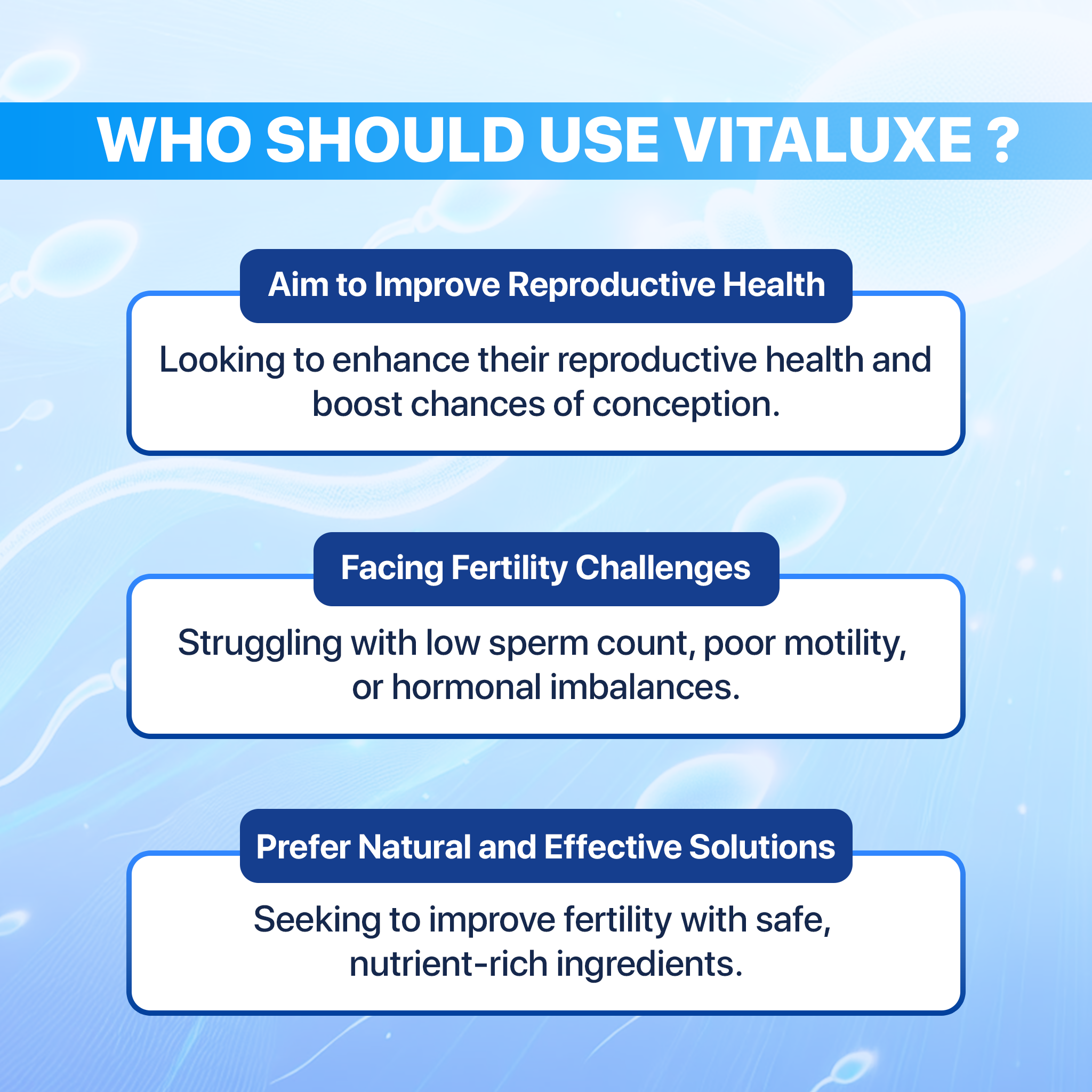 Vitaluxe ( Men’s Fertility  Support Tablets)